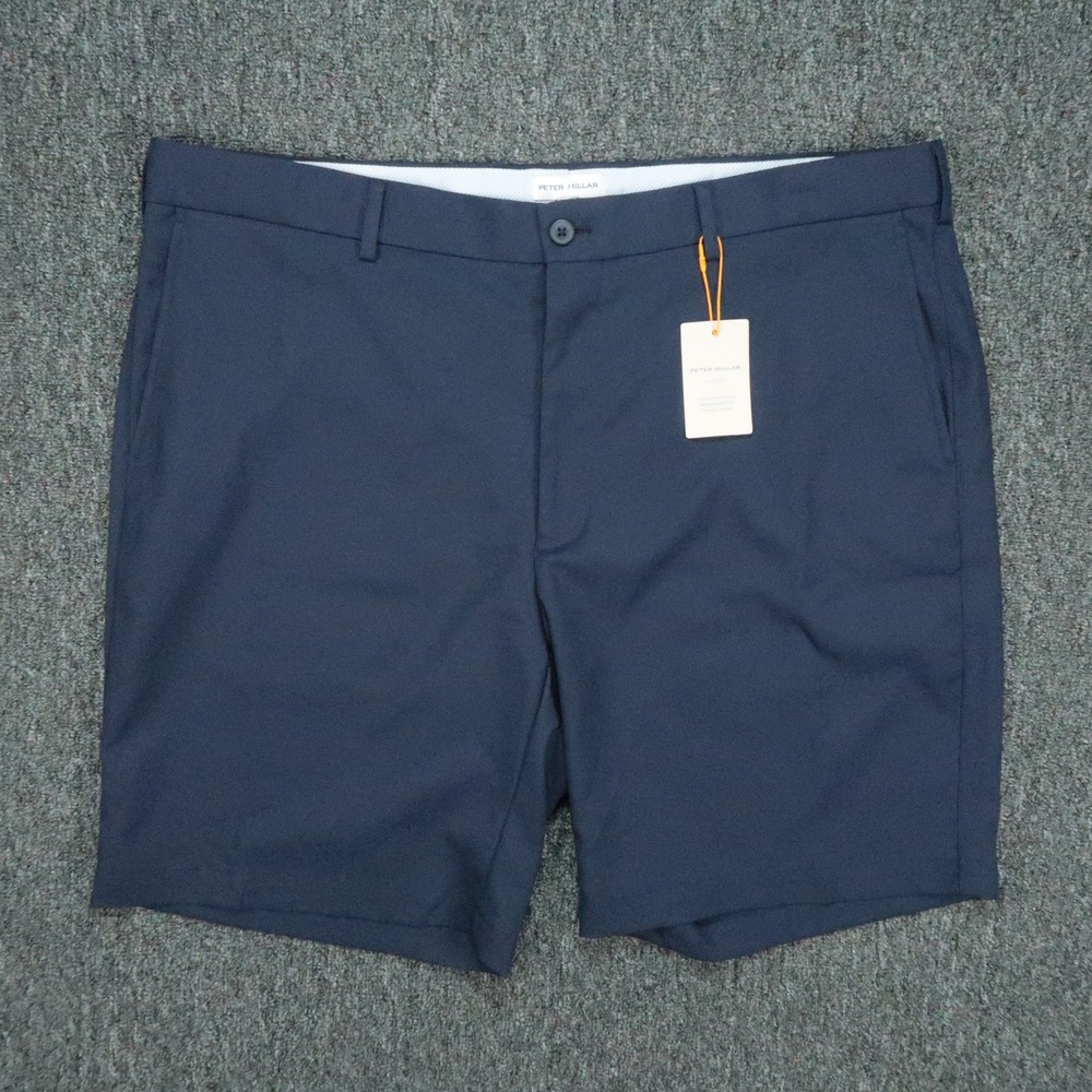 Peter Millar Shorts Mens 40 Blue Salem Performance Golf Stretch Chino